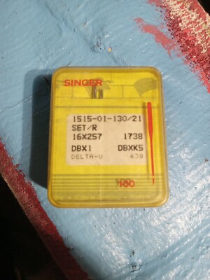 Box of 100 singer sewing needles 1515-01-130/21