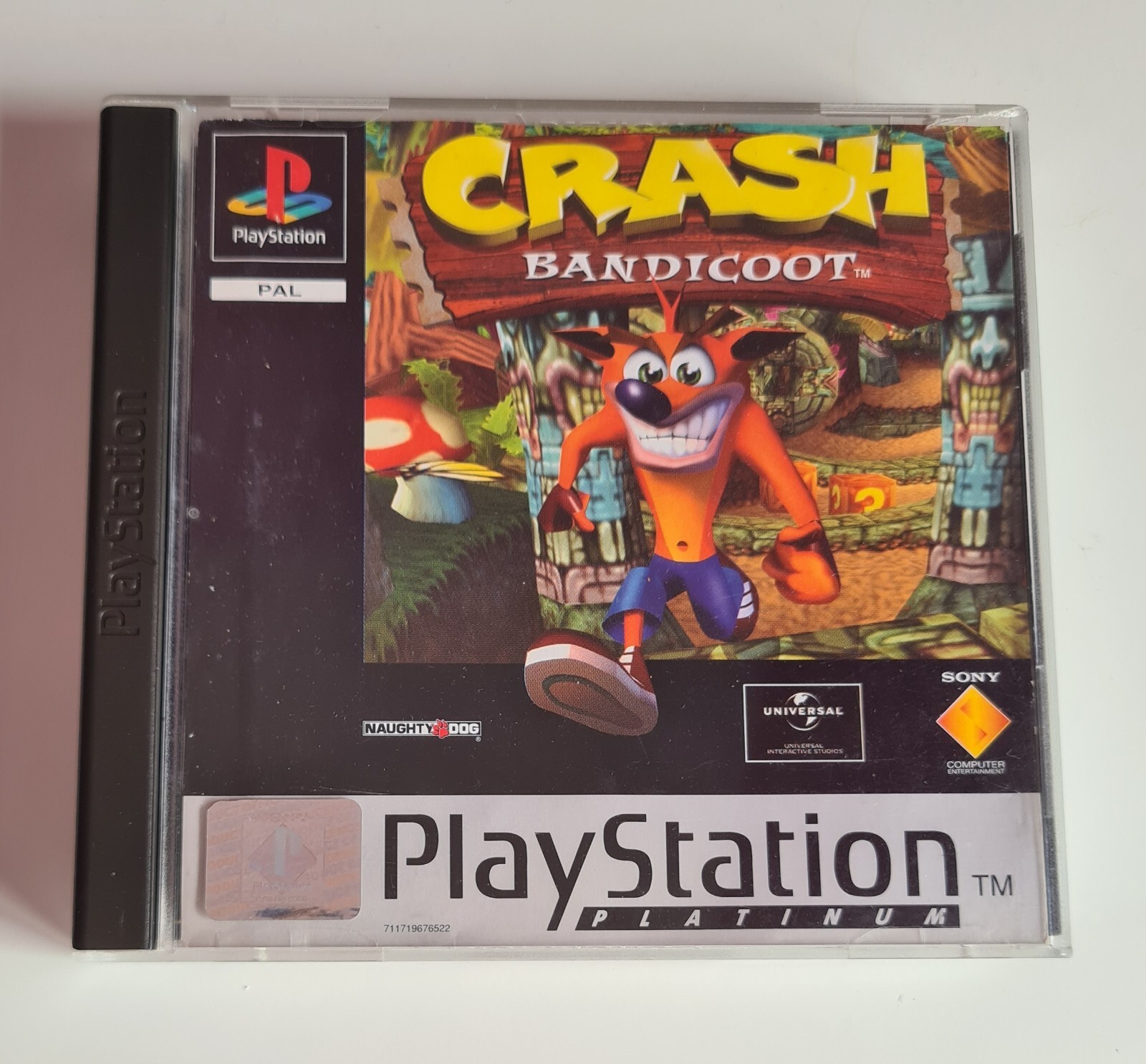 Crash Bandicoot PS1 1997 Platinum Game Complete Rare Retro Game UK PAL
