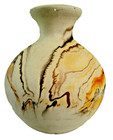 NEMADJI Pottery- U.S.A.-4 1/2"-Wide-Swirl Design-1" Opening-Unique & Rare — photo 4