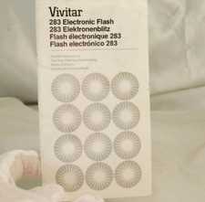 Vivitar  283 Electronic Flash Manual Guide 7119013