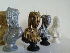 Vingin mary candle,veiled Lady Candle - decorative candle, housewarming gift