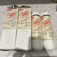 Lot Of 2: Cuno CFS 501 LS Quick Change Cartridge Filter Micro Carbon