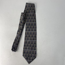 UNICEF Ornamental Terra Cotta Motifs Beige tone Silk Men's Neck Tie