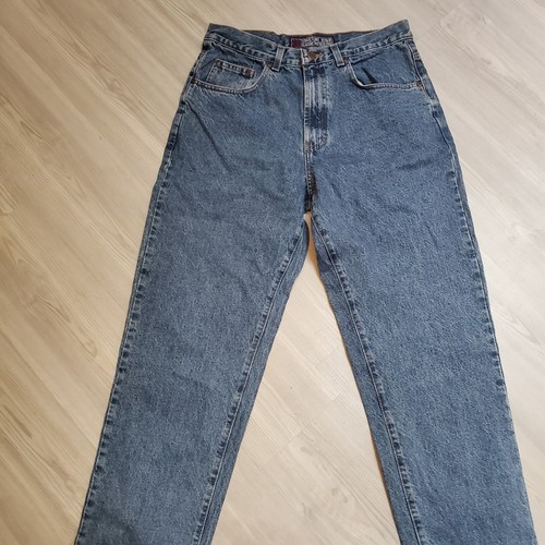 VTG 90s Y2K Structure Classic Jean Mens 32x32 USA Slit At Ankle Leg Inseam READ - Picture 2 of 14
