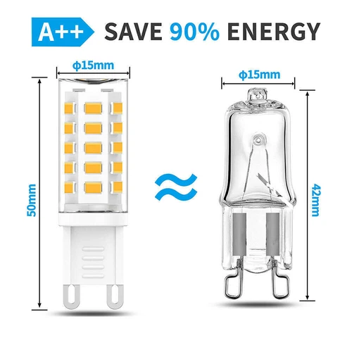 Bombilla LED G9 COB 3W 5W 7W blanco cálido bombilla led bombillas de bajo consumo socket - Imagen 4 de 24
