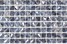 Swarovski Crystal 6301 Light Sapphire Satin Faceted Top Drilled Bicones 8mm (12)