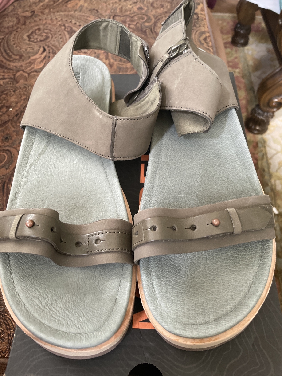 Sandali MERRELL Juno cerniera media donna taglia 10 cinturino posteriore punta aperta scarpe comode