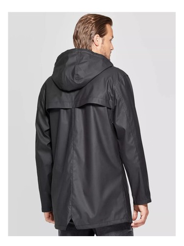 Hooded Rubberized Rain Jacket 