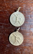 #D437.  1945 AUSTRALIAN SCHOOL  CHILDREN'S MEDAL, END OF WWII x 2