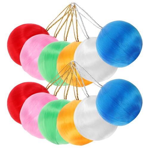 30 Pezzi Decorazione Natalizia Palline Festive Ornamenti Natalizi Globo Neve Ciondolo Seta - Foto 3 di 12