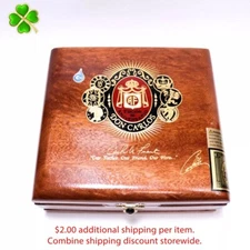 Don Carlos Reserva No. 3 Empty Wood Cigar Box 6.75" x 6.25" x 2.75"