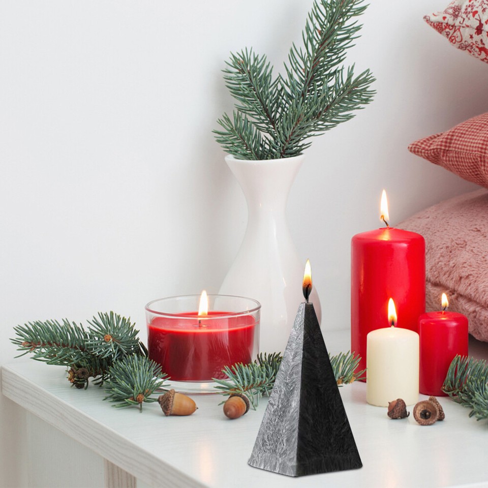 Candle Mold Geometric Pyramid Taper Decorative Making Molds eBay