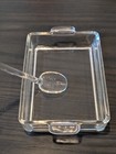 Vintage Glass Condiment Tray w/Glass + Wood Spoon - Good Condition - Mid-Century — photo 4