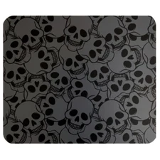 Stacked Skulls Mouse Pad Mat Computer Desk Accessory Office Decor Skull Lover