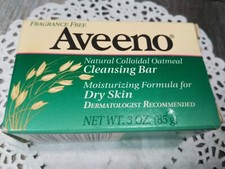 N.O.S. 1995 1  Aveeno Bar Natural Colloidal Oatmeal Cleansing Bar  New 