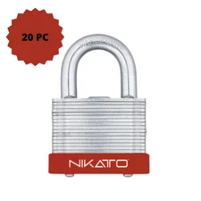 Set Of 20 40mm  Laminated  Short Shackle Padlock NIKATTO USA STOCK