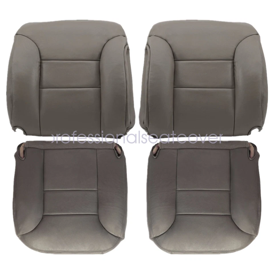 Cubierta de asiento inferior y trasero gris para conductor pasajero Chevy C1500 K1500 1995-1999 Foto 2 de 4