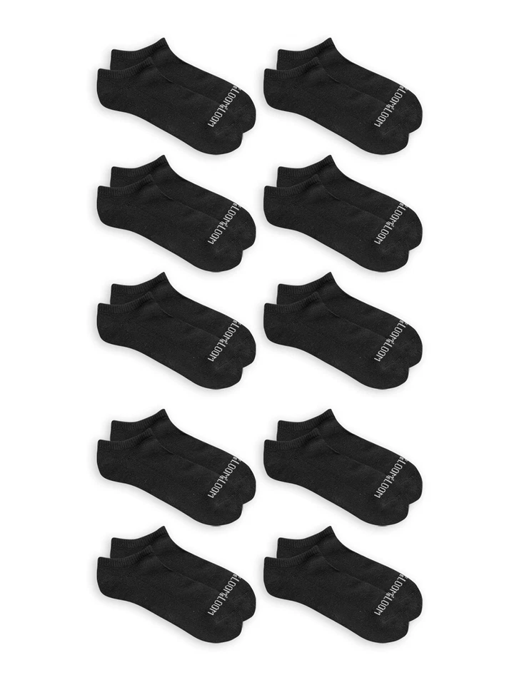 Calcetines acolchados suaves para mujer Fruit of the Loom No Show, paquete de 10 Foto 4 de 4