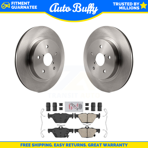 Complete Rear Brake Kit For Subaru Outback/Legacy/WRX - Drilled & Slotted Rotors & Pads (4-Piece) 6 thumbnail image