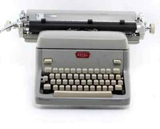 Vintage Royal FP E (Elite) Wide Carriage Typewriter 1959 Grey FULLY FUNCTIONAL! thumbnail