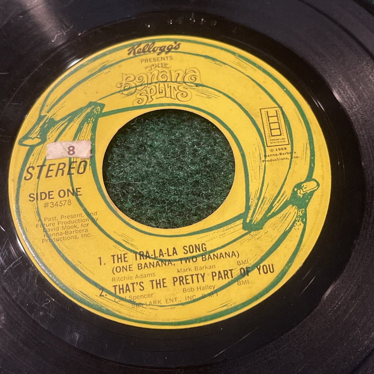 USオリ Kellog's PRESENTS BANANA SPLITS KELLOGG'S PRESENTS THE BANANA SPLITS Vinyl 45 Record - Hanna