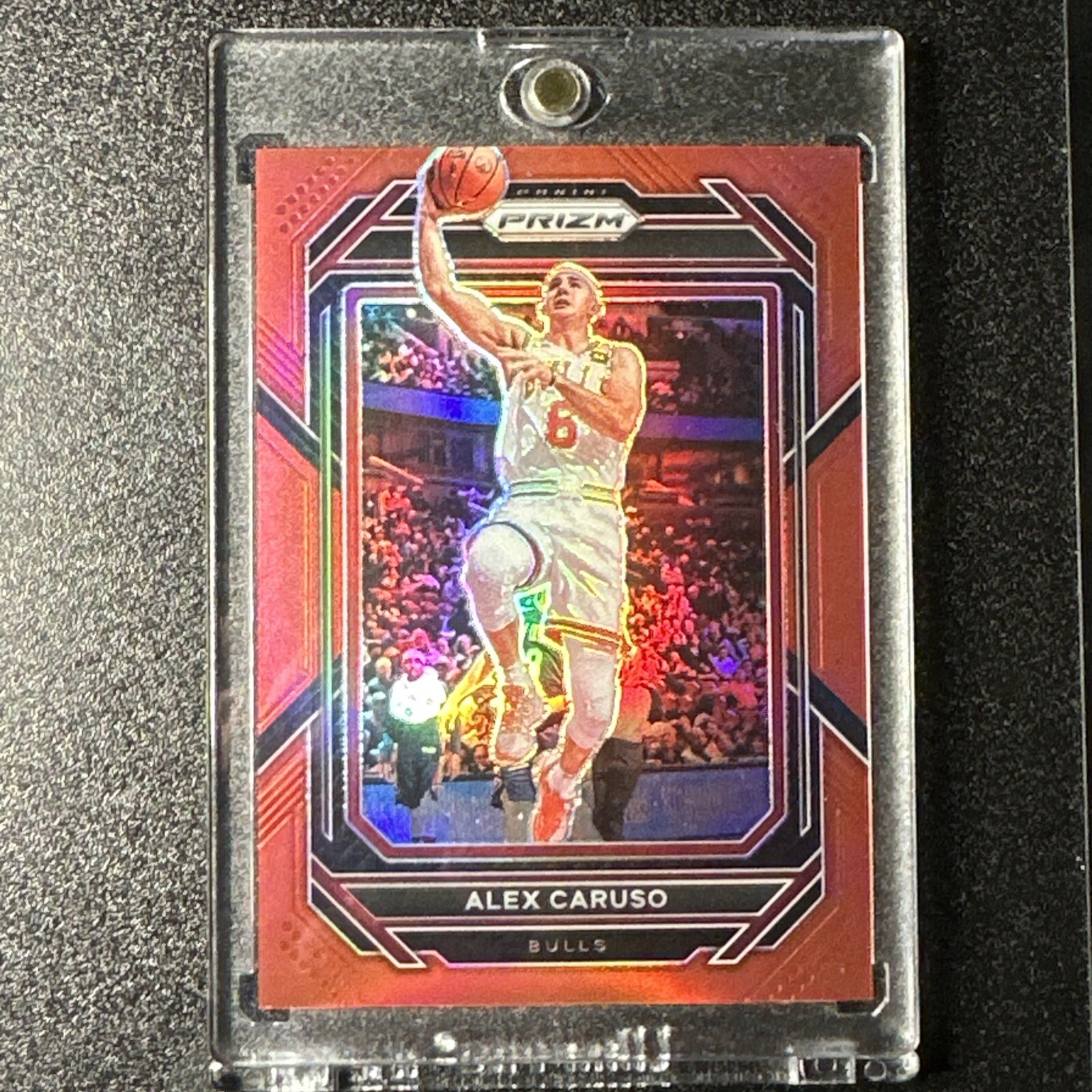 2022-23 Panini Prizm Alex Caruso Red Prizm /299 Color Match Bulls Card