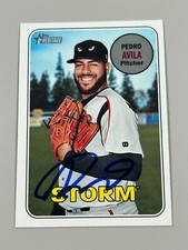 Pedro Avila Signed 2018 Topps Heritage Minor Card #157 COA Storm Padres