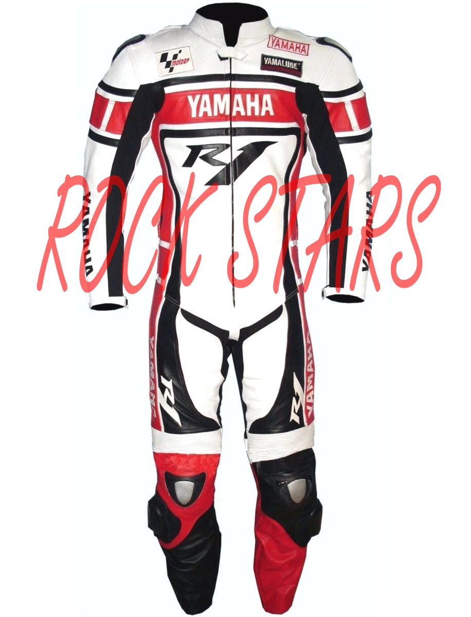 YAMAHA R1 MOTORBIKE/MOTOGP/MOTORCYCLE LEATHER SUIT | eBay