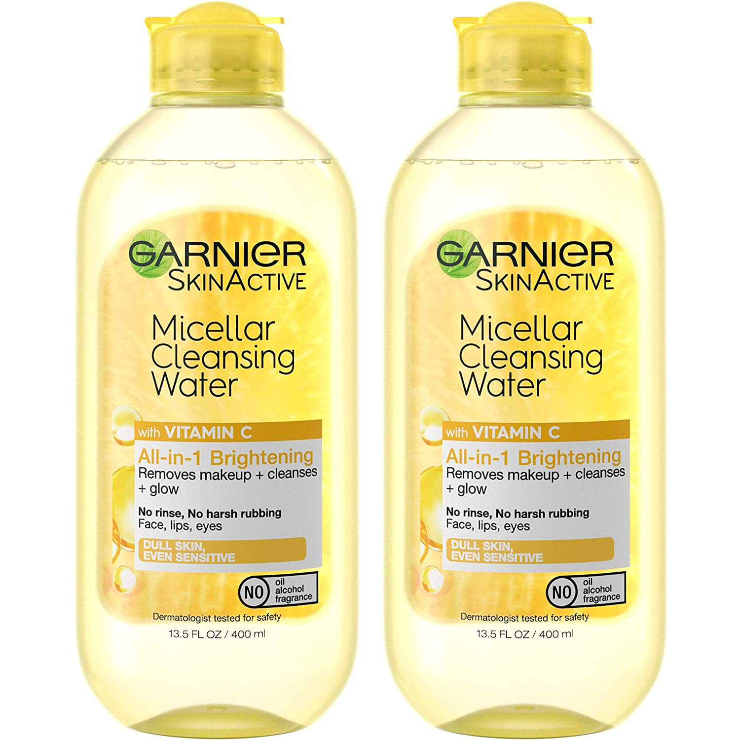 Micellar Water with Vitamin C, Facial Cleanser & Makeup Remover, Brightening & H-image