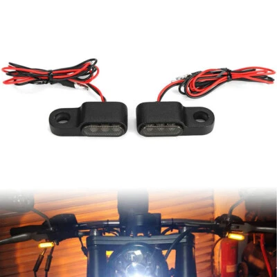 2 Stücke Motorrad LED Mini Lenkerarmatur Miniblinker Kontrollleuchte Universal - Bild 1 von 4