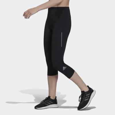 adidas Womens Leggings Black Small Own The Run 8- 10 UK