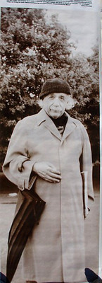 Albert Einstein Quote 27x76 Door Size Poster Vintage German Photo POSTER (1981)