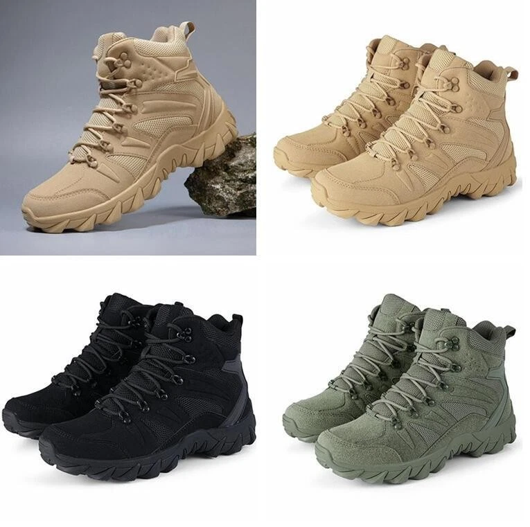 New Men Combat boots Tactical High-top Ankle Boot Hiking Climbing Shoes non-slip
Opens in a new wind