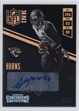 2016 Panini Contenders NFL Ink Gold 2/10 Allen Hurns #12 Auto 5yd