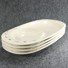 Longaberger ~ Oval Snack Tray ~ Classic Blue ~ 7 ½" x 13" ~ Mint