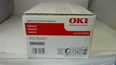 Original OKi Toner 01239901 black für MB 260 280 in OVP