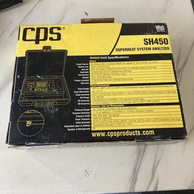 CPS SH450 HVAC Multi-Function Superheat Thermometer & System Analyzer New