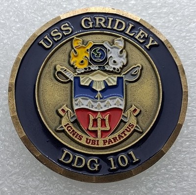 USS Gridley DDG-101 Challenge Coin