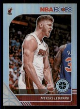 Meyers Leonard 2019-20 Hoops Premium Stock #161 Prizms Silver Miami Heat