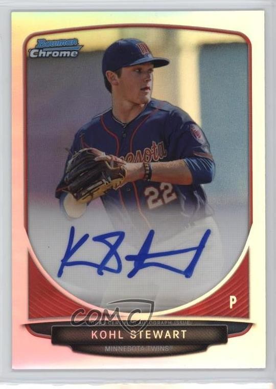 2013 Bowman Draft Chrome Prospect Refractor Kohl Stewart #BCA-KS Auto 0c6
