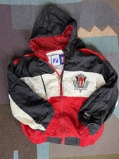 Chicago Bulls Logo 7 Windbreaker jacket Full Zip Youth M Vintage lightweight