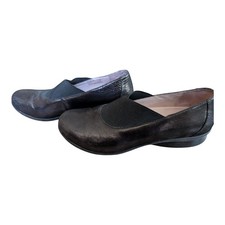 DANSKO Ann Metallic Brown Elastic Slip On Leather Flats Size EU 38 US 7.5/8