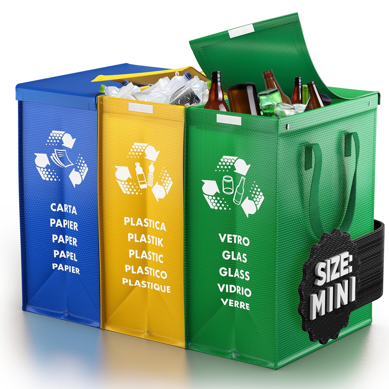 Sac tri sélectif MINI avec couvercle pour stopper les odeurs et organiser les déchets
