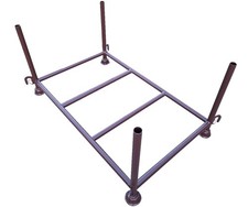Gestell Baugestell Baupalette Stapelpalette Stapelgestell Rungenpalette 150x87cm