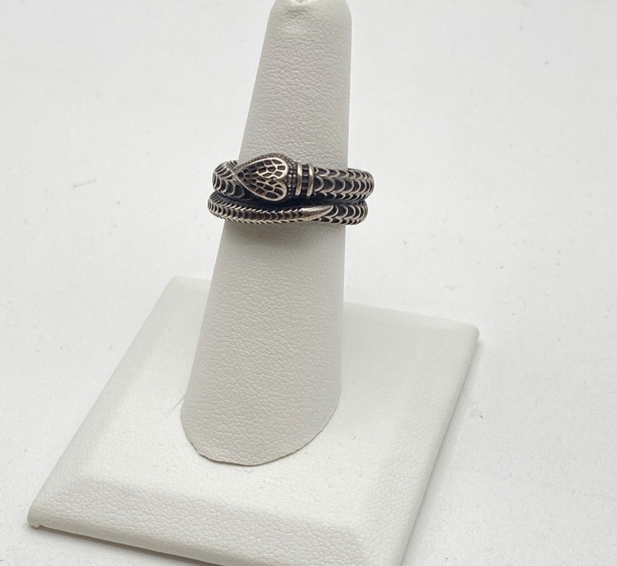GUCCI Silver 925 Garden Snake Ring Size 7 | eBay