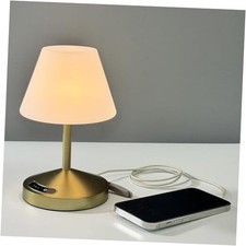 Rechargeable Cordless Waterproof Shower  Table Lamp with USB Gold 1 PACK 
