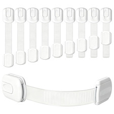 10 Pack Cabinet Locks Baby Proofing - Easy Install with Strong Self - Adhesive T