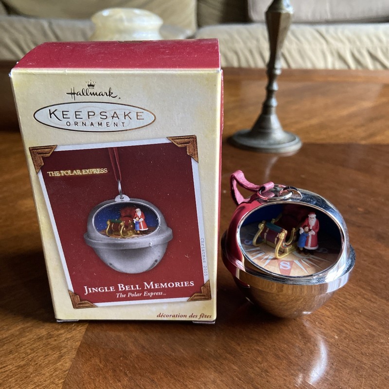 Hallmark Christmas Ornament 2005 JINGLE BELL MEMORIES Polar Express DMG BOX H62