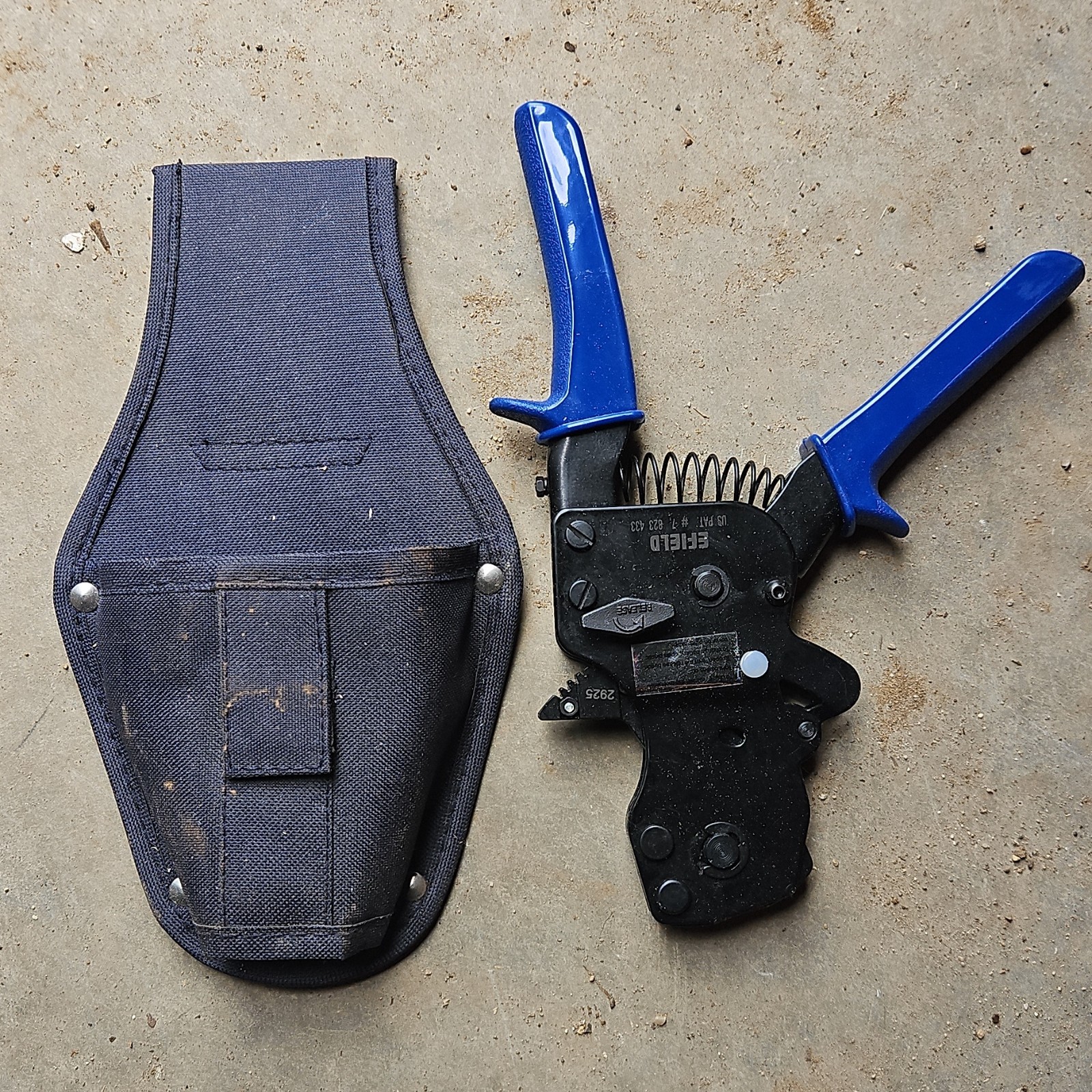 EFIELD Pex Ratchet Cinch Clamp Crimp Tool 3/8"-1"for Stainless Steel Rings+Pouch