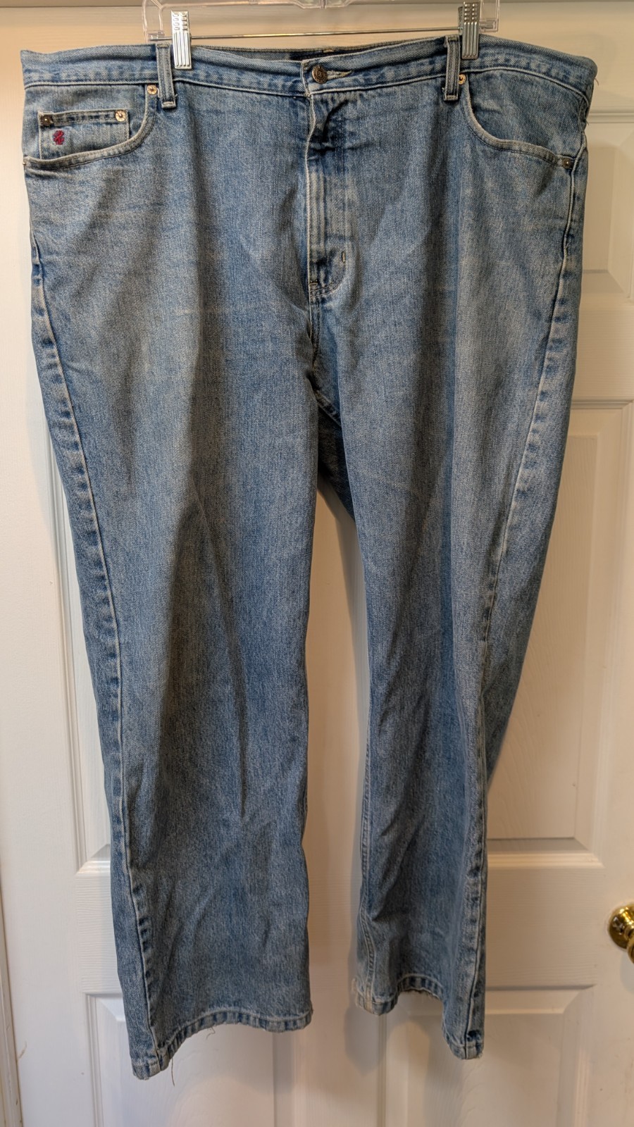 's Big & Tall Relaxed Fit 100% Cotton Size 44x32 Blue Jeans 